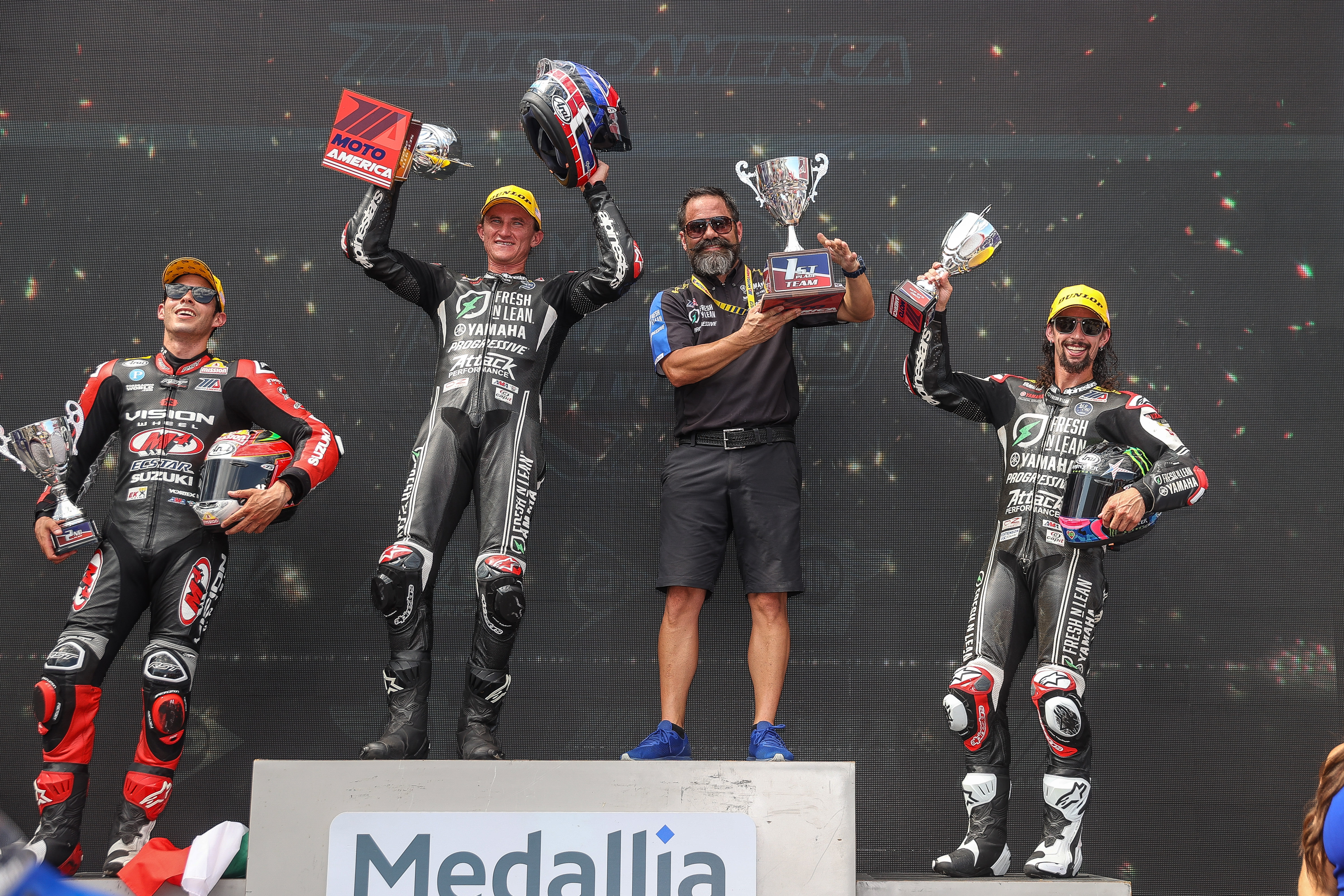 Fresh N Lean Progressive Yamaha Racing’s Jake Gagne scores fourth consecutive MotoAmerica Superbike victory in Race 1 at COTA