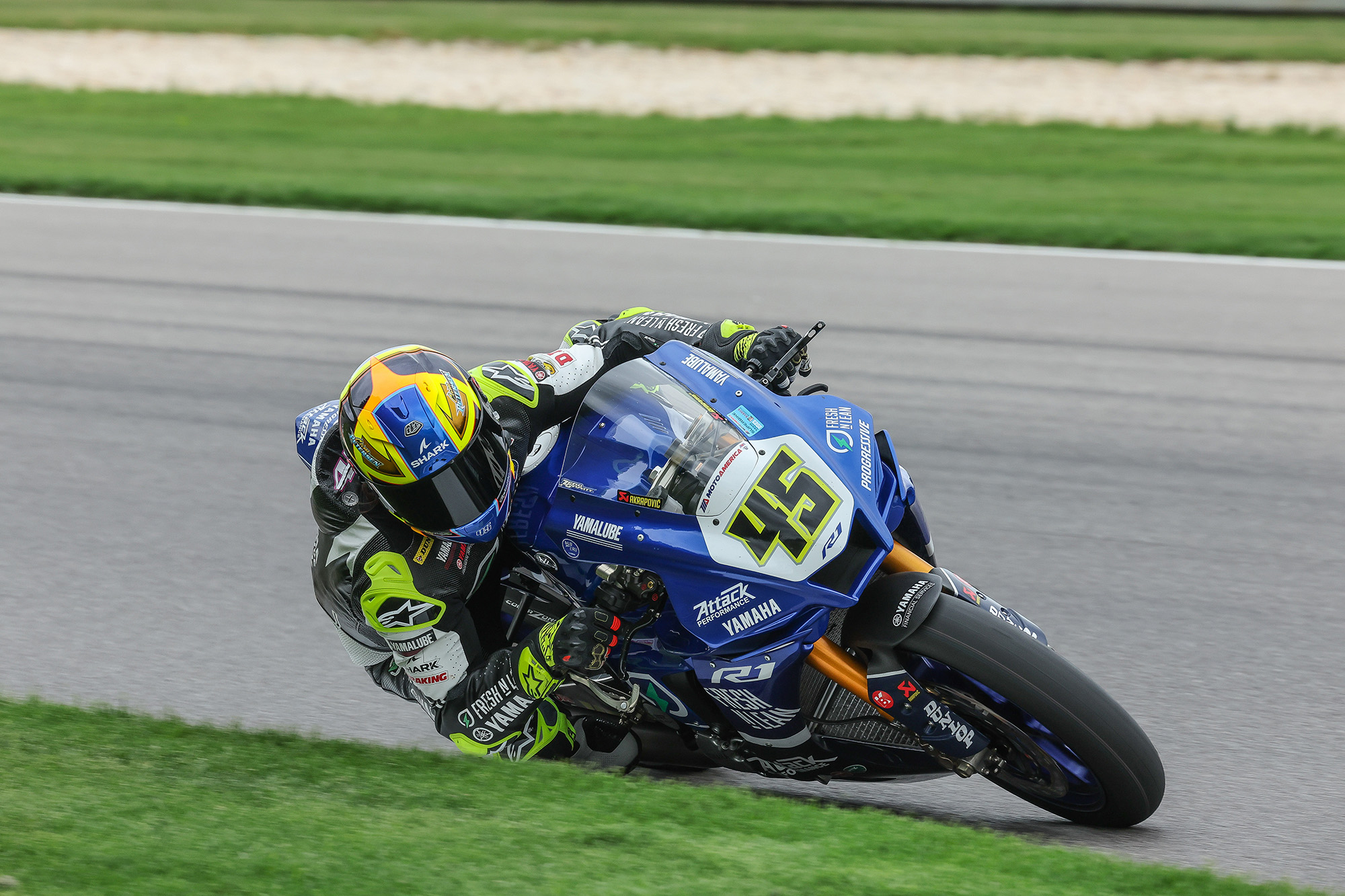 Fresh N Lean Progressive Yamaha Racing’s Cameron Petersen injured his wrist duringa team test but is planning to ride this weekend at Road America for MotoAmericaSuperbike
