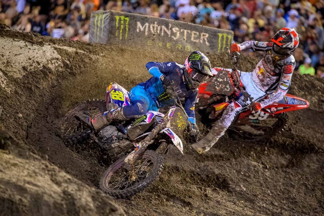 Monster Energy Yamaha Star Racing’s Haiden Deegan overcame adversity to finish fourth and move within three points of the 250SX Championship lead