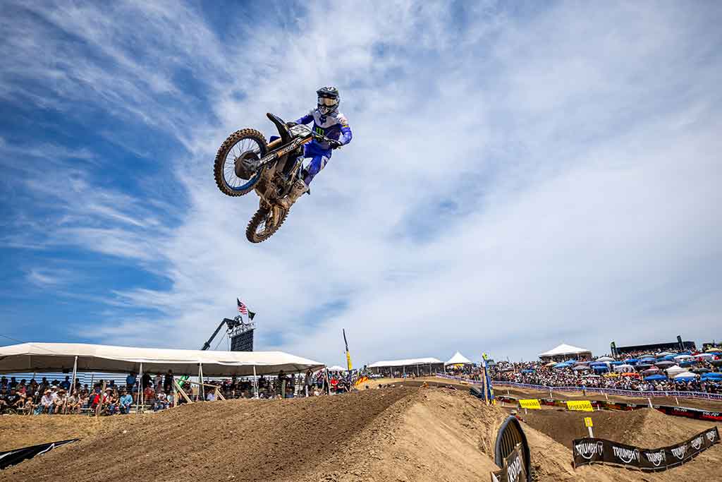 Monster Energy Yamaha Star Racing’s Haiden Deegan finishes third overall in just his second outing aboard the YZ450F in Pro Motocross