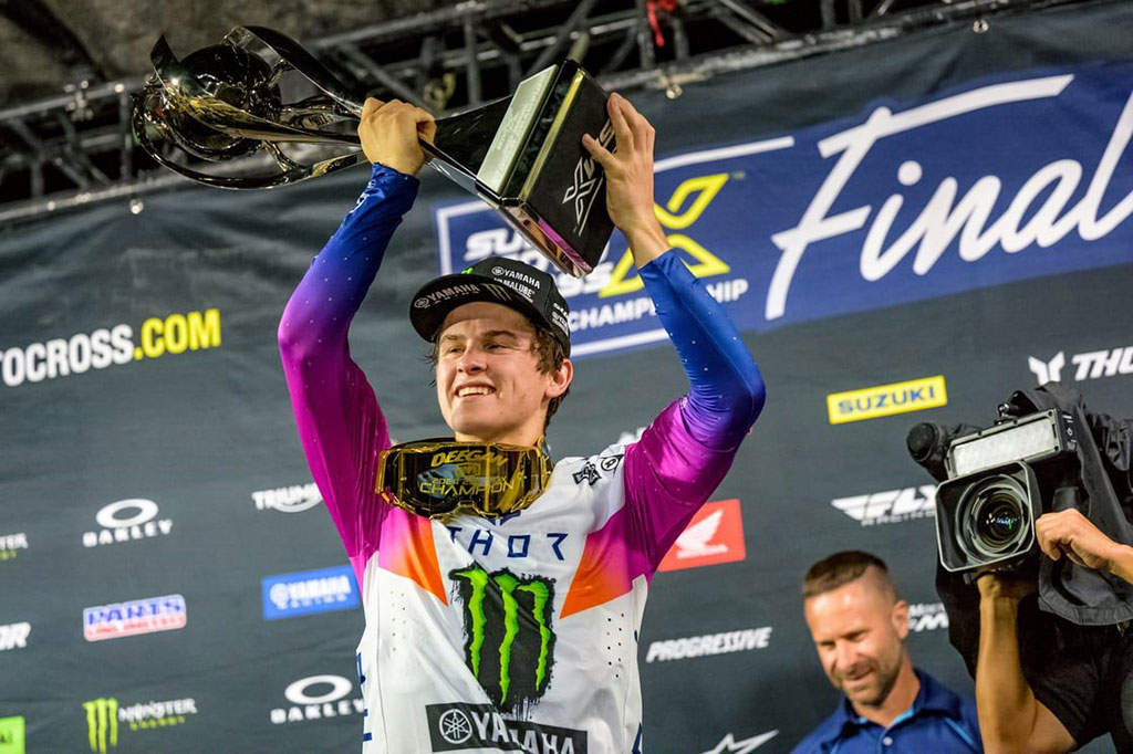Monster Energy Yamaha Star Racing’s Haiden Deegan and Jordon Smith score a double podium for the team at the SMX Final in Las Vegas