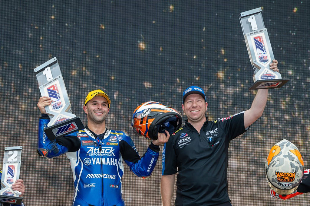 Attack Performance Progressive Yamaha Racing’s Bobby Fong strengthens championship lead heading into tomorrow’s title-deciding MotoAmerica Superbike doubleheader at the New Jersey Motorsports Park