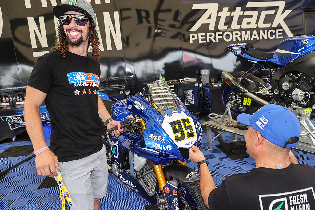 JD Beach returns as a fill-in rider for the Fresh N Lean Progressive Yamaha Racing team at the final two MotoAmerica Superbike rounds of 2023