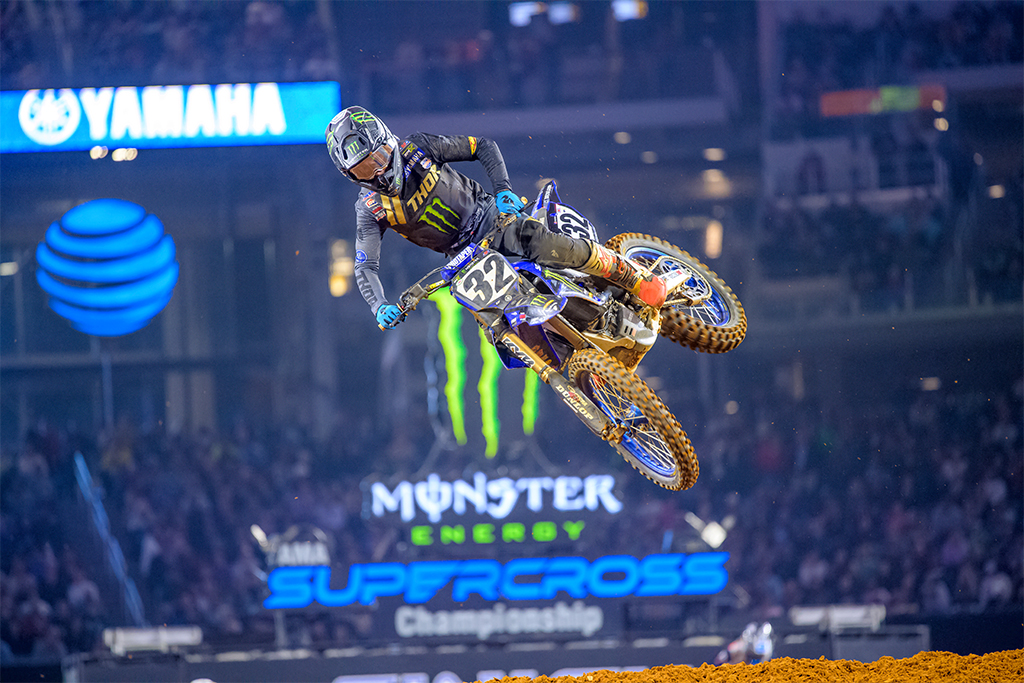 Monster Energy Yamaha Star Racing’s Justin Cooper returns for his seventh year with the team and moves up to the 450 class for the 2024 SuperMotocross World Championship