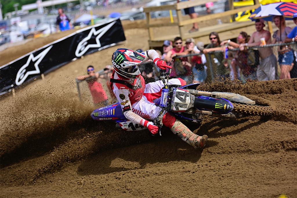 Monster Energy Yamaha Star Racing’s Dylan Ferrandis earned a 3-2 moto score to
claim a second overall finish at the RedBud National