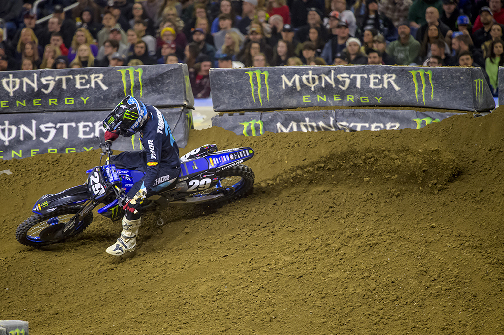  Nate Thrasher and Haiden Deegan finish second and third, respectively, to give the team its third double podium of the season in the 250SX East Championship