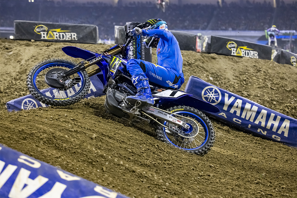 Monster Energy Yamaha Star Racing’s Eli Tomac overcomes adversity to return to the podium with a third-place finish at Detroit Supercross