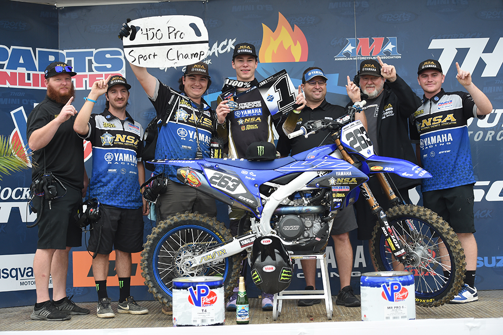 The NSA/Rock River/Yamaha Amateur Factory Racing Team led the charge for the bLU cRU at this year’s Mini Olympics