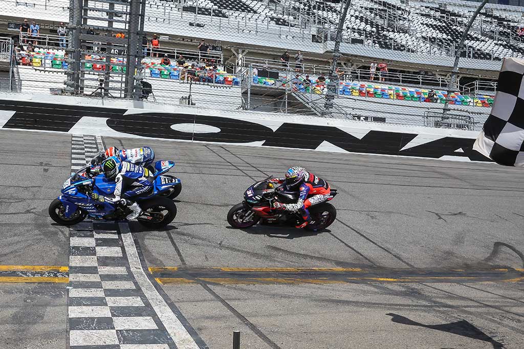 Yamaha BLU CRU Estenson Racing’s Sam Drane takes home a 1-2 finish in his MotoAmerica Twins Cup debut, with Liberty St. Yamaha Racing’s Dominic Doyle and Strack Racing Yamaha’s Blake Davis scoring valuable points at the MotoAmerica Supersport opener