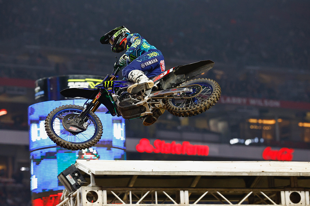 Monster Energy Yamaha Star Racing’s Jordon Smith fought his way back to a fourth-place finish in a drama-filled 250SX West Main Event 