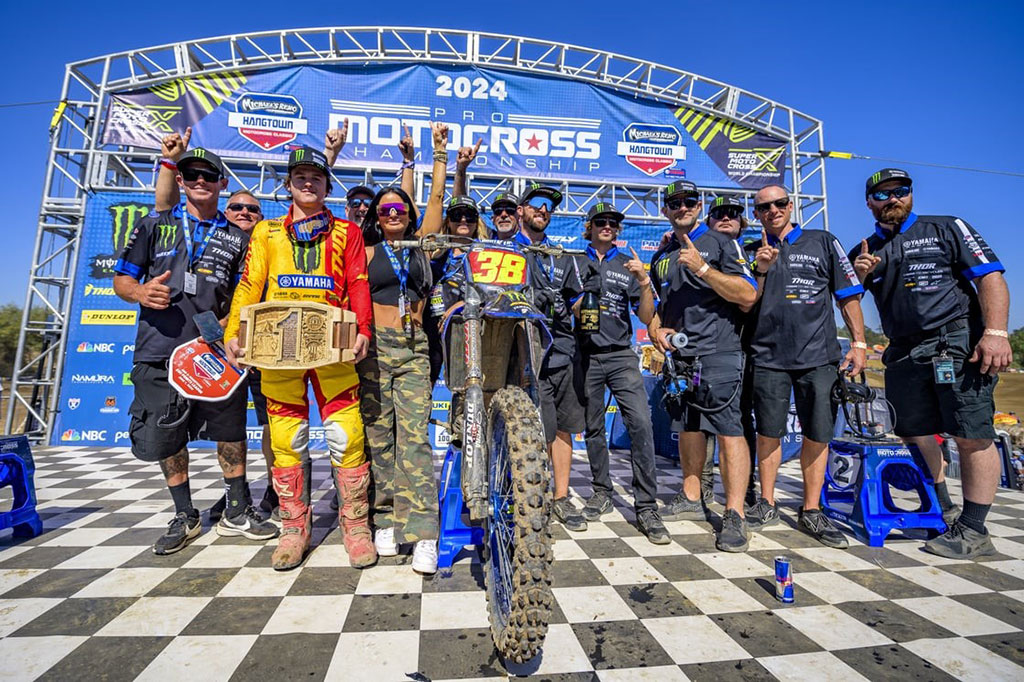Monster Energy Yamaha Star Racing’s Haiden Deegan keeps his overall win streak rolling with a 1-2 score at the Hangtown Motocross Classic