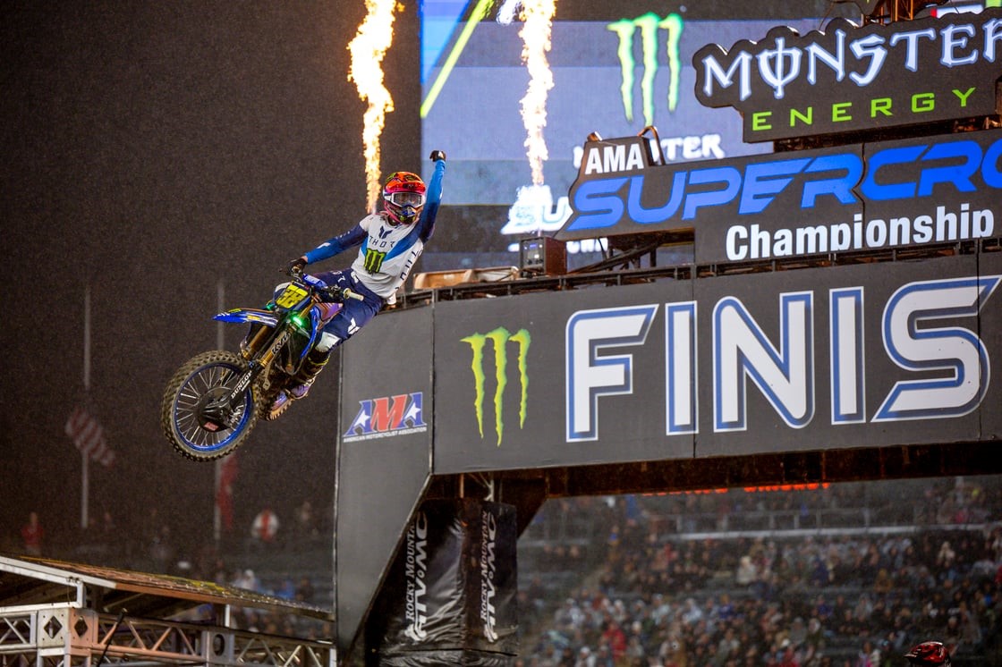Monster Energy Yamaha Star Racing’s Haiden Deegan scores first win of 2025 and Cole Davies a career-first podium at Round 3 of the 250SX West Championship