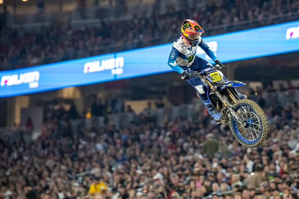 Monster Energy Yamaha Star Racing’s Cooper Webb and Eli Tomac score main event victories and finish second and fourth overall, respectively, at the Supercross Triple Crown in Arizona