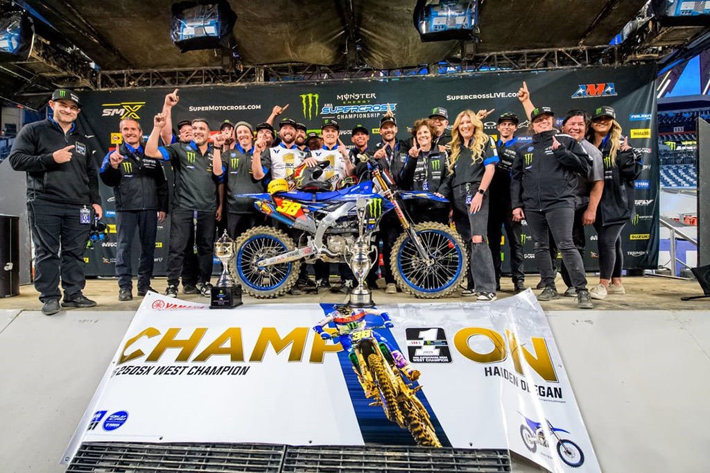 Monster Energy Yamaha Star Racing’s Haiden Deegan scores third win of the season to secure the title a weekend early