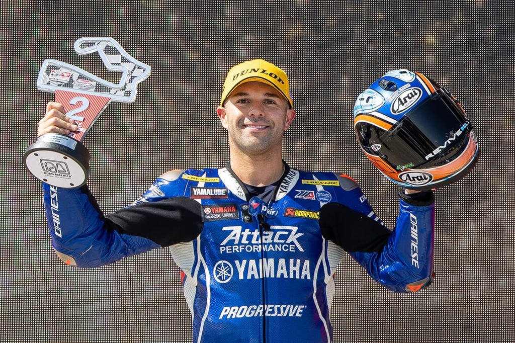 Attack Performance Progressive Yamaha Racing’s Bobby Fong and Jake Gagne finish second and fourth, respectively, in MotoAmerica Superbike Race 1 at Road America