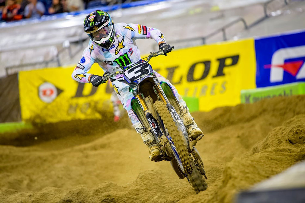 Monster Energy Yamaha Star Racing’s Eli Tomac and Cooper Webb finish second and third to keep the championship battle close