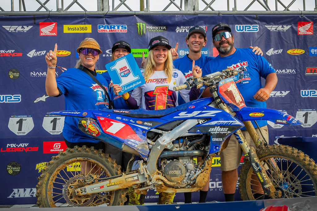 Altus Motorsports BLU CRU Yamaha’s Lachlan Turner crowned back-to-back WMX Champion at the season finale at Budds Creek