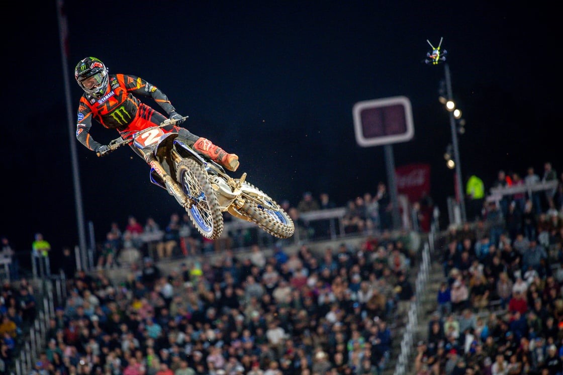 Monster Energy Yamaha Star Racing’s Cooper Webb finishes Birmingham Supercross on a high note with a win in 450SX Main Event 3, securing fourth overall to maintain championship lead