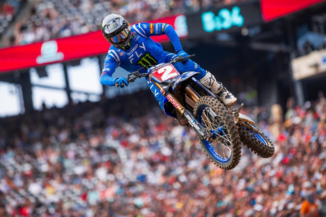 Monster Energy Yamaha Star Racing’s Cooper Webb and Justin Cooper finish second and fourth, respectively, at East Rutherford Supercross
