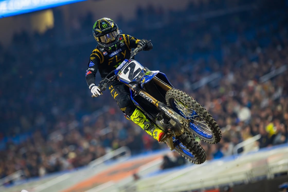 Monster Energy Yamaha Star Racing’s Cooper Webb strengthens championship bid with Detroit Supercross victory, and Justin Cooper scores a top-five finish