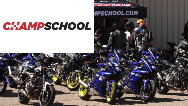 ChampSchool. Bikes in a parking lot.